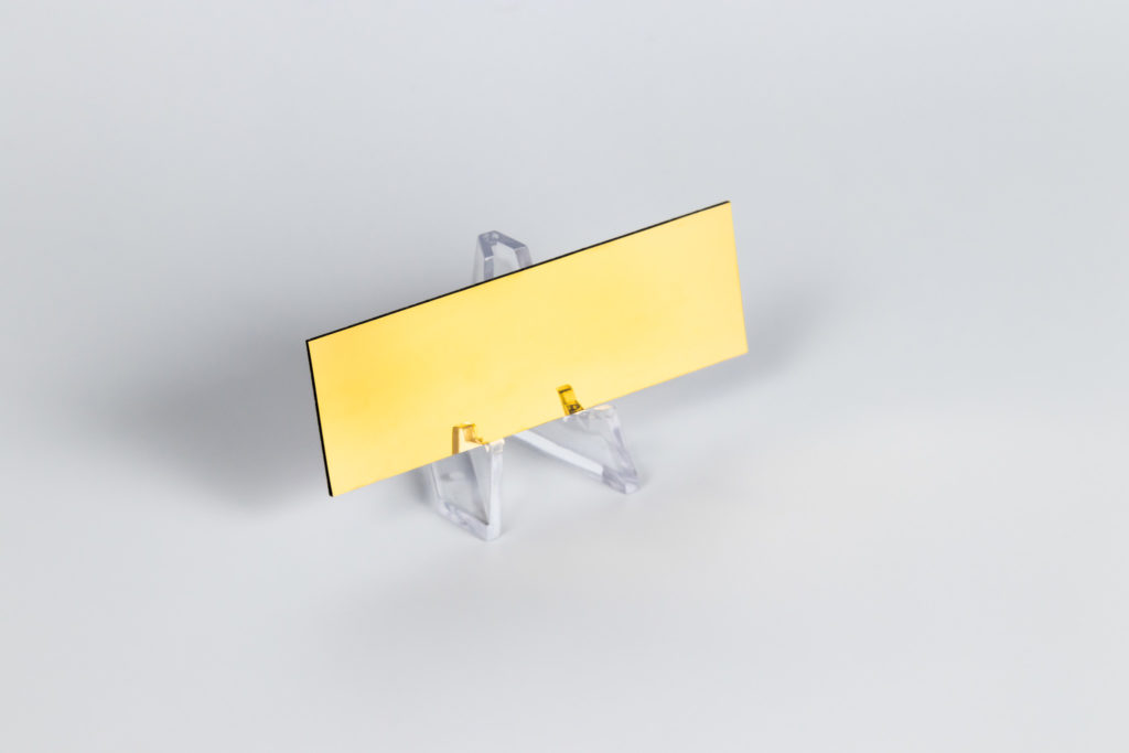 Gold Metal Coated Test Slide